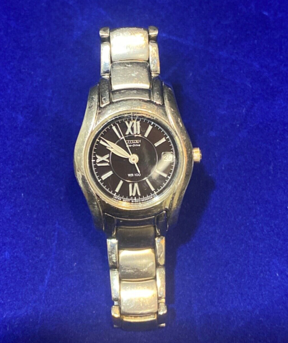 Citizen Eco Drive Women's Watch Silver Black